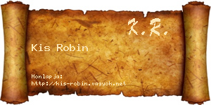 Kis Robin névjegykártya