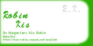 robin kis business card